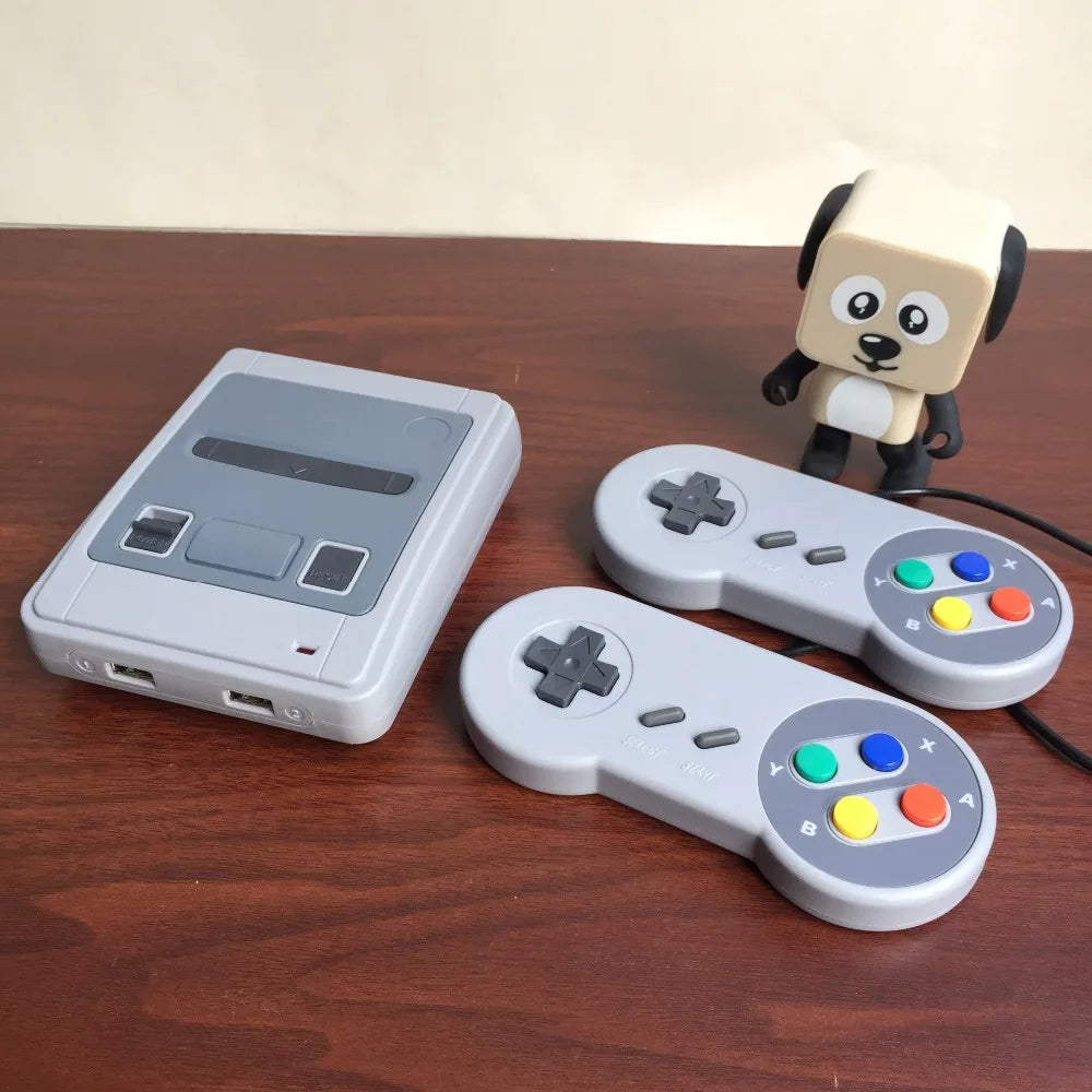 Retro Mini TV Game Console – 600 Built-In 8-Bit Games | AV Output | SNES-Style Design