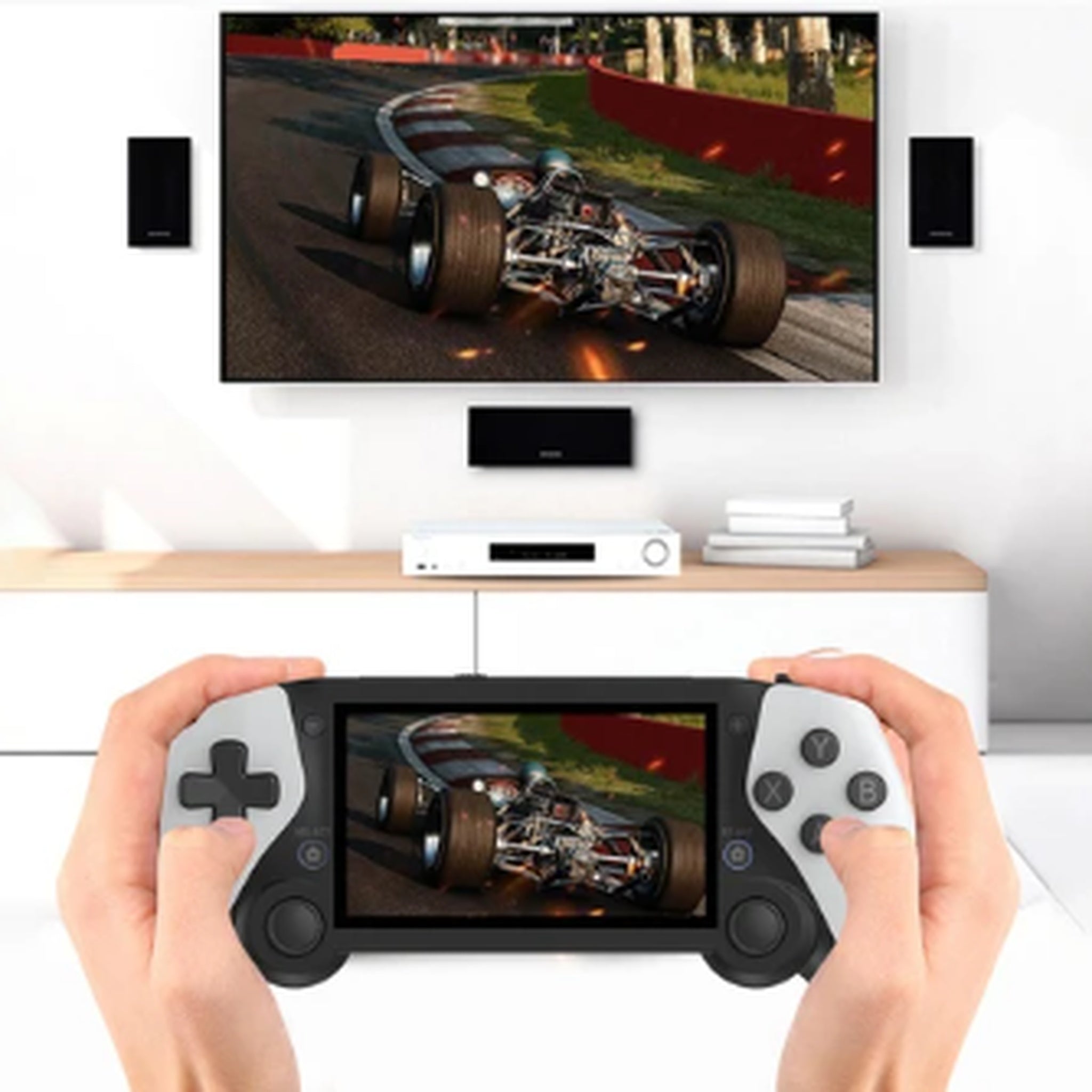 M25 Retro Handheld Game Console – 256GB | 70,000+ Games | 4.3" Screen | Supports PS1, PSP, N64 & More