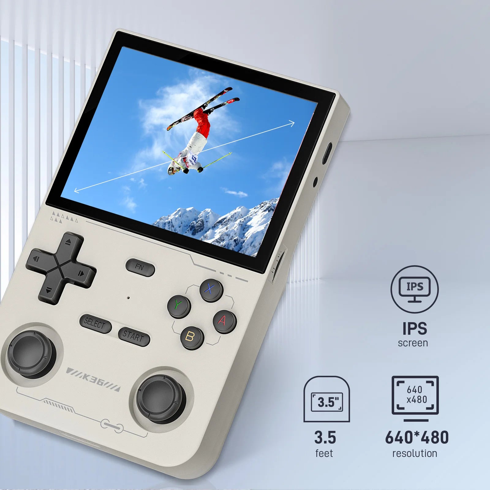 Gaminja | Retro Handheld Game Console – 16,000 Classic Games | 3.5" IPS Screen | PS1/PSP/DC/N64/SS Emulator