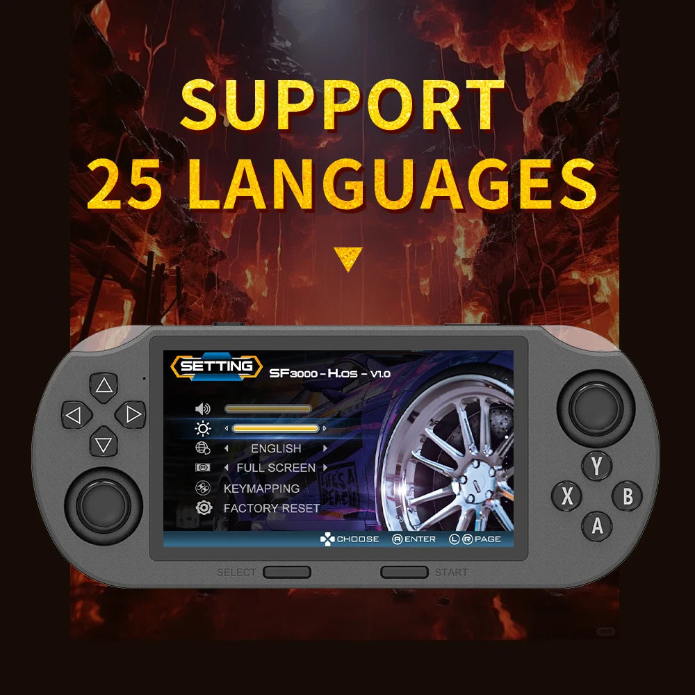 SF3000 Retro Handheld Game Console – 20,000+ Games | 4.5" IPS Screen | Portable Console