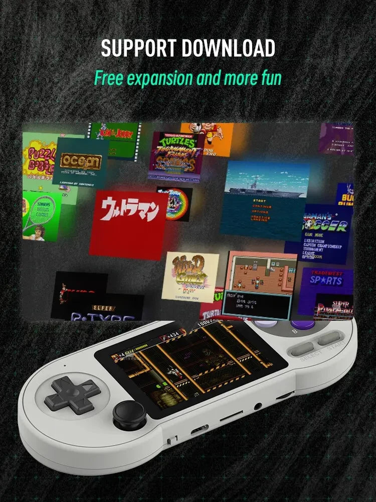 SF2000 Retro Handheld Game Console – 6000 Games | 3" IPS Screen