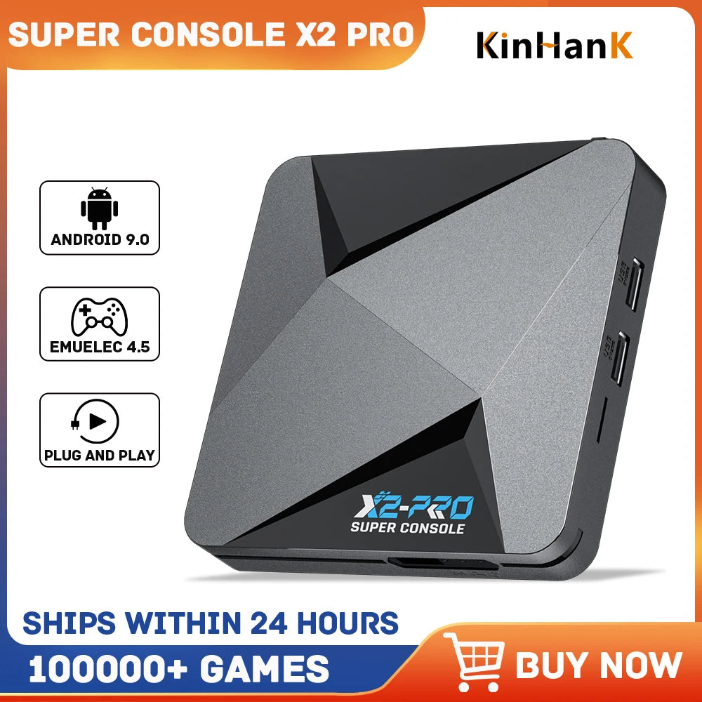 X2 Pro – Retro Game System with 100,000+ Games | 4K HD Output
