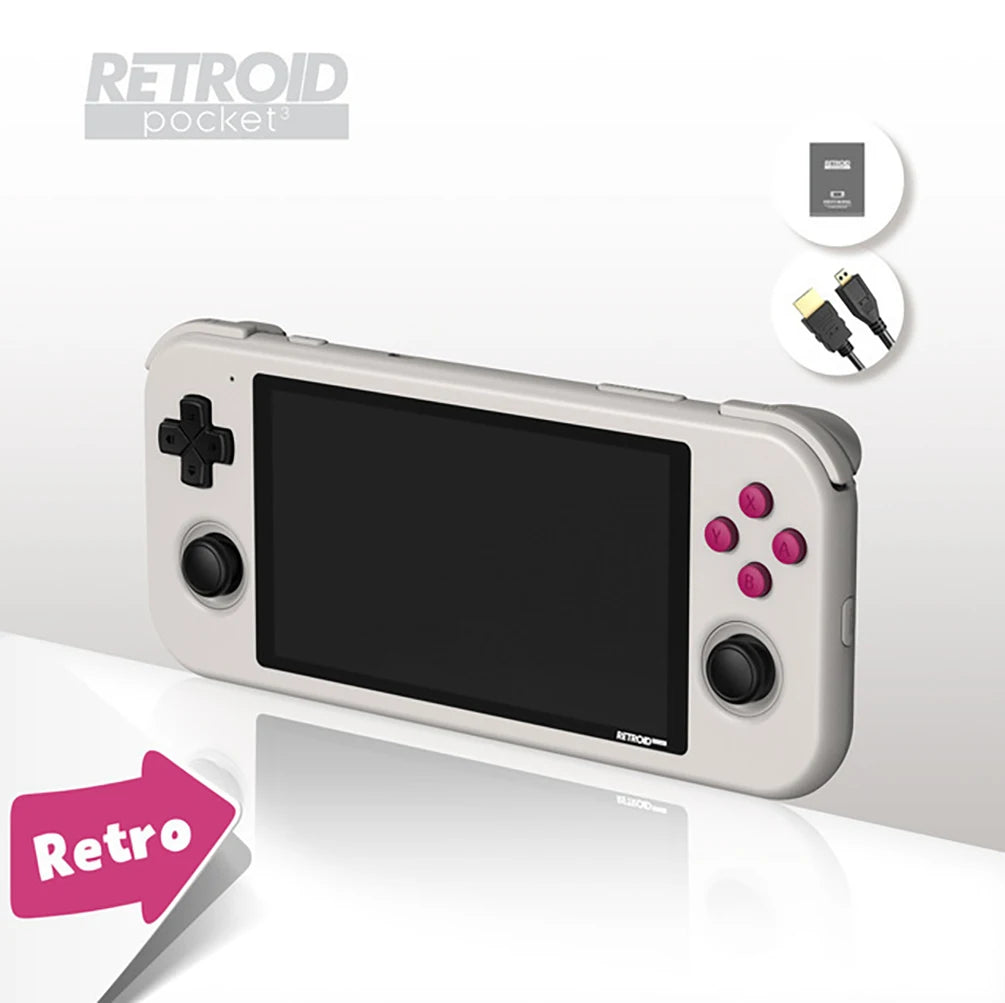 Retroid Pocket 3 | 4.7" IPS Android Handheld – Open Source Retro Gaming | 4000mAh Battery | 2-Year Warranty