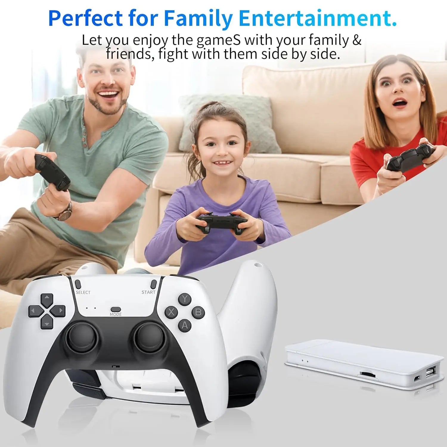 M15 Plus Game Stick Pro – 30,000+ Retro Games | 4K HD Output | Mini TV Emulator Console