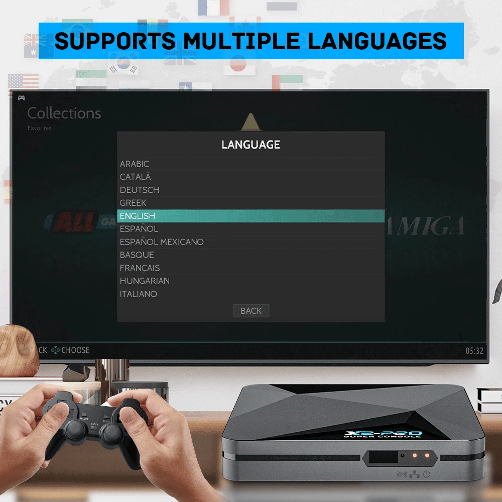 X2 Pro – Retro Game System with 100,000+ Games | 4K HD Output