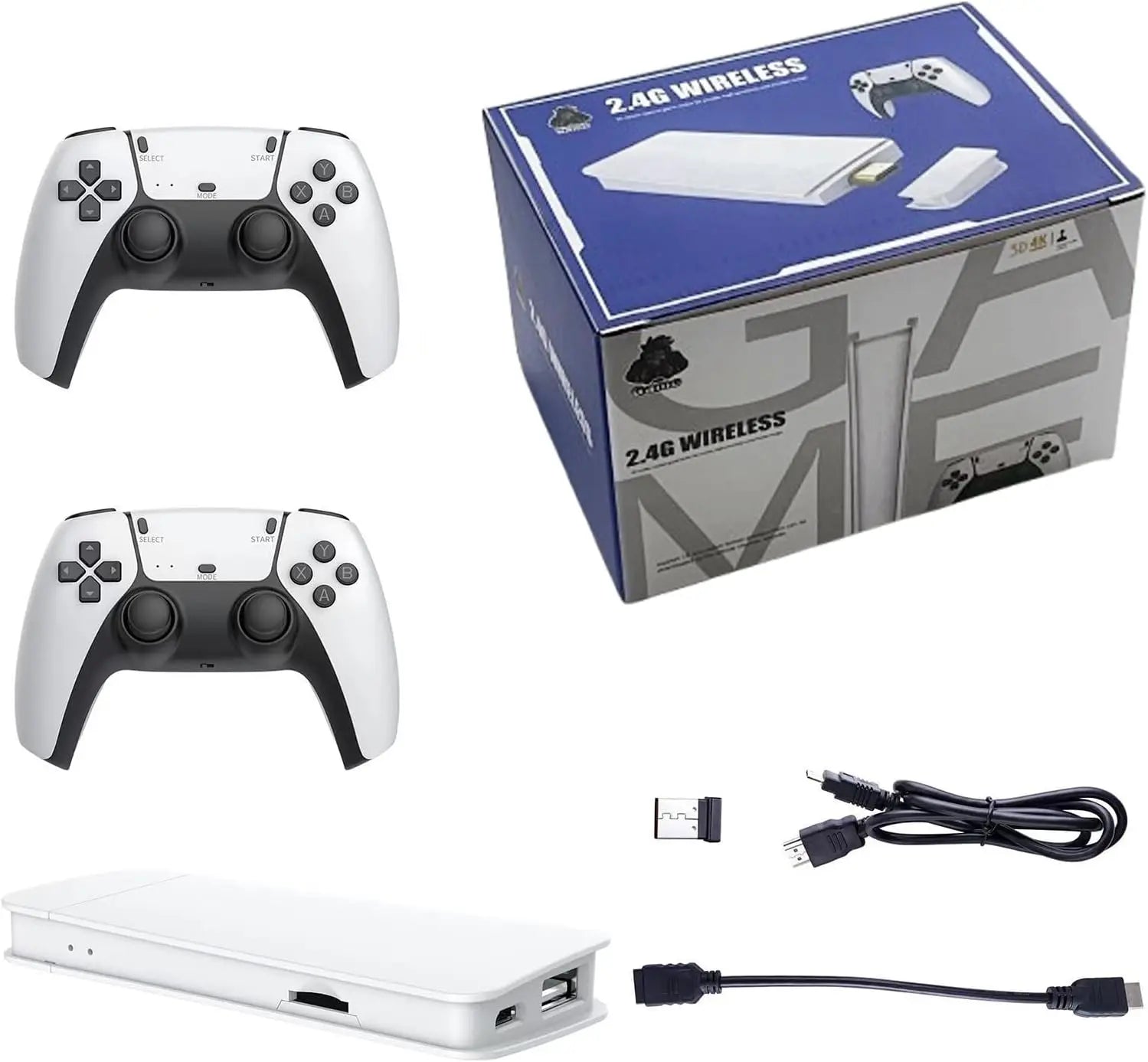 M15 Plus Game Stick Pro – 30,000+ Retro Games | 4K HD Output | Mini TV Emulator Console