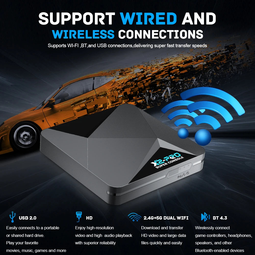 X2 Pro – Retro Game System with 100,000+ Games | 4K HD Output