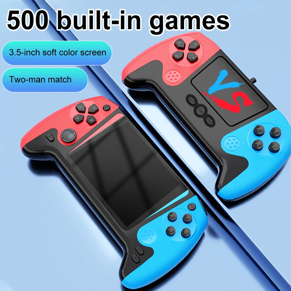 X10 | Retro Handheld Game Console – 500 Built-In Games | 3.5" LCD Screen | Portable Fun for Kids & Adults