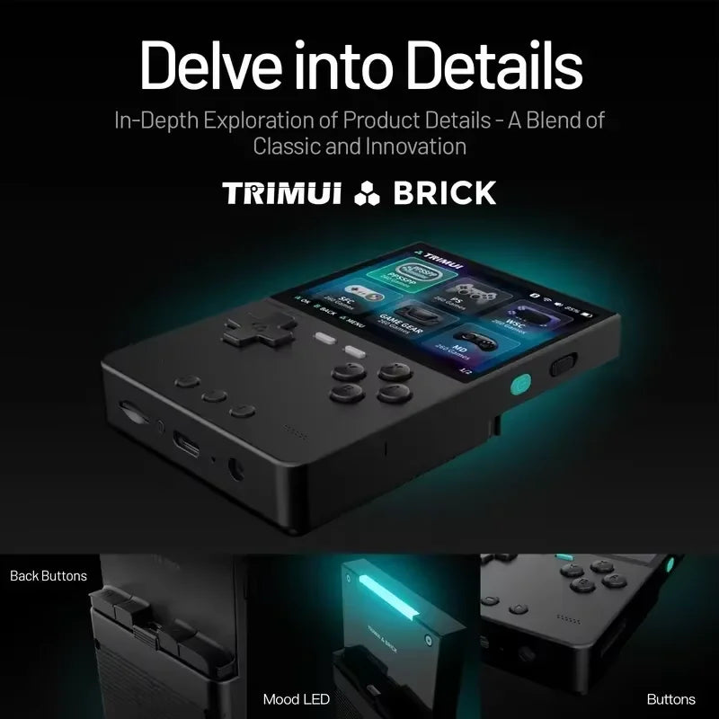 TRIMUI BRICK | 3.2" Retro Handheld Console – Open Source Linux | Pocket-Sized | USB-C