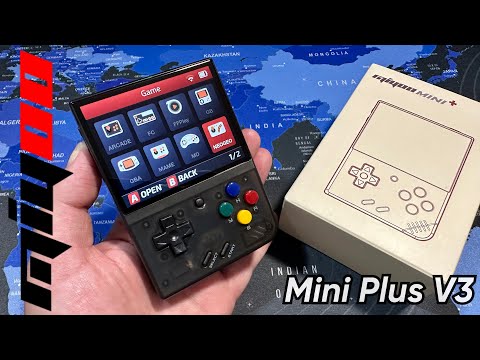 MIYOO Mini Plus V3 – Retro Handheld Game Console | 3.5" IPS Screen | 3000mAh Battery